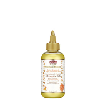 MOISTURE MIRACLE CASTOR, GRAPESEED, ARGAN, COCONUT & OLIVE 5 ESSENTIAL OILS